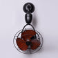 HDC 12 inches Vintage Industrial Wall Fan Light with Wooden Blades & Metal Cage