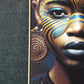 Hdc Modern Wall Art Depicting an Indigenous Girl With its Cultural Ornaments Canvas Wall Art