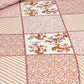Hdc Floral Patch Print Cotton King Size Double Bed Sheet With 2 Pillow Cover For Bedroom, Home Decor