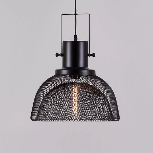 Hdc Black Body Meshed Shade Pendant Light