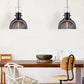 Hdc 1 Light Black Body Meshed Shade Pendant Light - HDC Lights
