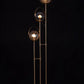 Hdc 3 Light Metal Amber And Smoke Glass Standing Floor Lamp
