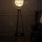 HDC Glass Ball Tripod Holder Vertical Living Room Floor Lamp (Color : Warm Light)
