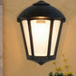 HDC Classic Black Metal Outdoor Wall Lantern for Balconies, Garden