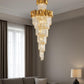 HDC 1800mm Luxury Modern Crystal Double Height Chandelier For Staircase