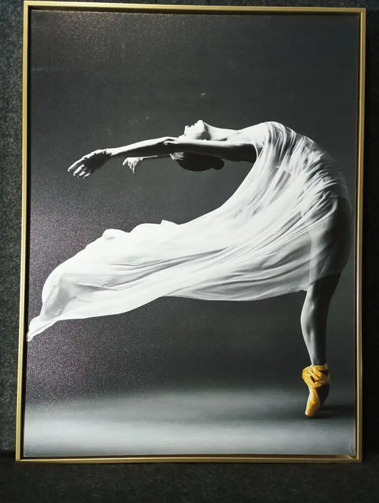 Hdc Graceful Ballet Dancer Canvas Painting Gift Elegant Dance Art for Home and Living Room Décor