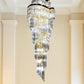 HDC 1800mm Luxury Modern Crystal Double Height Chandelier For Staircase