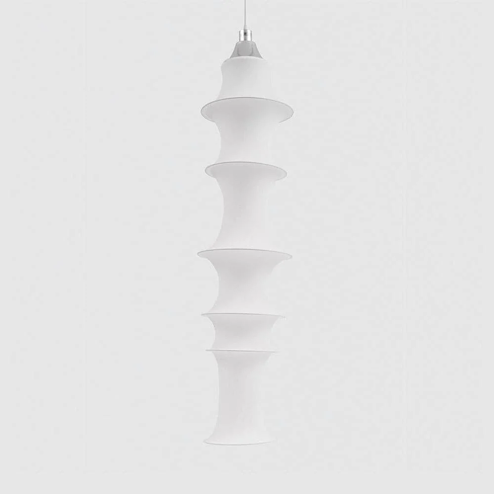 HDC Luxe Fabric Sculpture Washable Fabric Designer Hanging Light For Living Room, Restaurants