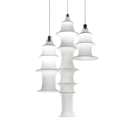 HDC Luxe Fabric Sculpture Washable Fabric Designer Hanging Light For L