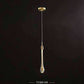 HDC Led 1 Light Gold Crystal Long Pendant Ceiling Lamp Light Fixture - Tricolor