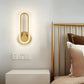 Hdc Gold/Black Oval Shape 360 Lighting Adjustable LED Wall Sconce ki