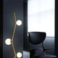 HDC Nordic molecular Ball living room bedroom Brass Multi-head Floor Lamp