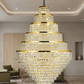 HDC 1800mm Premium Multi-Tier Crystal Chandelier for Double Height Spaces for Staircase, Lobby