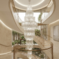 HDC Premium 3000mm Grand Crystal Double Height Chandelier for Staircase & Lobby