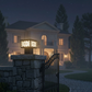 HDC Premium Frosted Glass Outdoor Pillar Gate Light