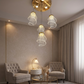 HDC Modern Gold Mesh Cluster Chandelier Light