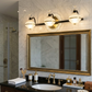 HDC 3 Light Luxury Triple Globe Mirror Light for Bathroom, Vanity Areas