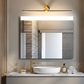 HDC 12W Modern Black Golden Body LED Wall Light Mirror Vanity Picture Lamp - Warm White