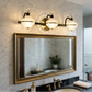 HDC 3 Light Luxury Triple Globe Mirror Light for Bathroom, Vanity Areas