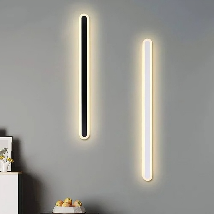 Hdc 600/800 Mm Led White Long Wall Light - Tricolor