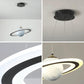 Hdc Modern 45W LED Room Planet Pendant Light with Ring Acrylic Decoration Living Room Chandelier For Kids Room