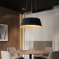HDC Contemporary Black Drum Pendant Light For Living Room