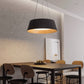 HDC Contemporary Black Drum Pendant Light For Living Room