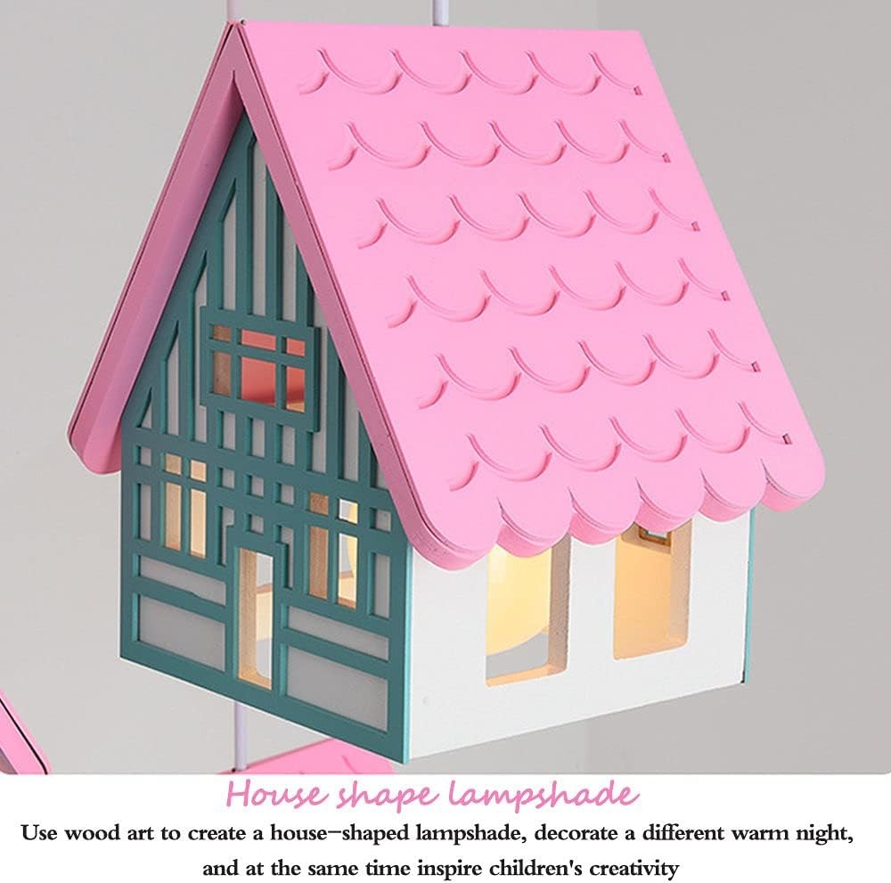 Hdc Whimsical House Ceiling Light – Kids Room Pendant with Colorful Cottage Design & Soft Warm Glow | Perfect for Girls' Bedrooms & Nurseries
