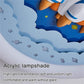 Hdc 500mm Creative Cartoon Rocket LED Ceiling Light, Modern Round Ceiling Lamp for Kids Room, Nursery, Boys & Girls Bedroom