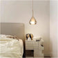 HDC Amber Glass Pendant Light Bedside Hanging Corner Light