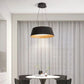 HDC Contemporary Black Drum Pendant Light For Living Room