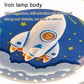 Hdc 500mm Creative Cartoon Rocket LED Ceiling Light, Modern Round Ceiling Lamp for Kids Room, Nursery, Boys & Girls Bedroom