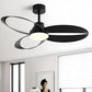 Hdc 52inch Modern 3-Blade LED Ceiling Fan Sleek Coffee Finish Fan Chandelier