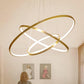 HDC 4 Ring LED Gold/Rosegold Chandelier