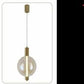 HDC 1 Light Amber Glass  Pendant Ceiling Light For Bedroom Dining Room - Warm White