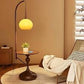 HDC Aura Sphere USB-Enabled Modern Floor Lamp with Integrated Side Table