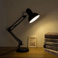 HDC Adjustable Black Iron Study & Work Desk Table Lamp