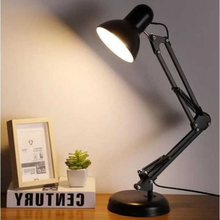 HDC Adjustable Black Iron Study & Work Desk Table Lamp