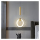 HDC 1 Light Nordic creative LED Pendant lamp Bedroom Bedside Art Hanging light Luxury lamp (Big)