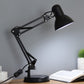 HDC Adjustable Black Iron Study & Work Desk Table Lamp