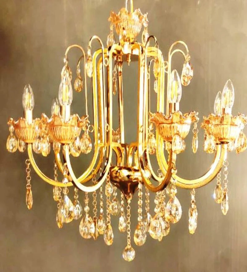 HDC 5 Lights Elegant Classic Metal Italian Chandelier For Living Room