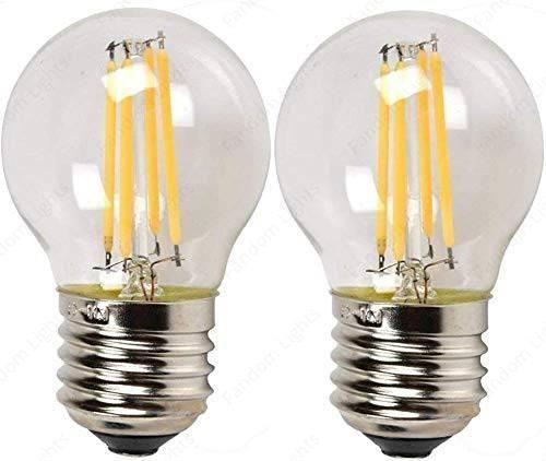 HDC  4W (E27) Warm Glow G45C LED Filament Bulb- Pack of 2