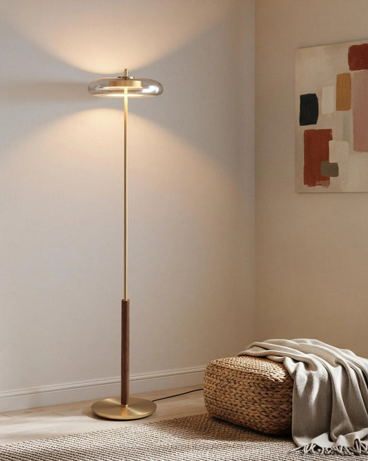 HDC Gold Halo Floor Lamp for Living Room