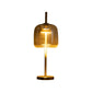 Hdc Nordic Amber Glass LED Table Lamps for beside bedroom