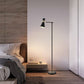 Hdc Black Floor Lamp with Metal Shade For Living Room, Bedroom