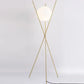 Hdc 1 Frosted Glass Gold Tripod Floor Lamp Living Room Light For Home Lighting Standing Lamp - Gold