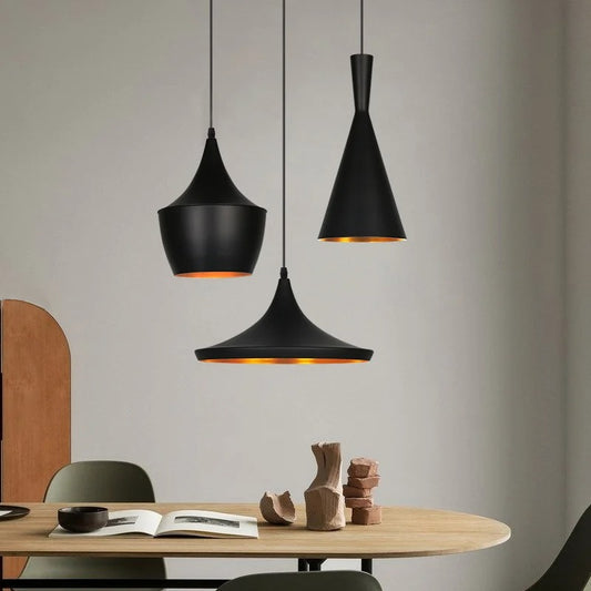 HDC Modern Trio Black Metal Pendant Cluster Light For Living Room