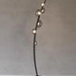 HDC Black Leather With Tinted Glass Floor Lamp For Living Room