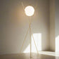 Hdc 1 Frosted Glass Gold Tripod Floor Lamp Living Room Light For Home Lighting Standing Lamp - Gold