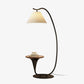 HDC Luxe Arc Shade Floor Lamp With Integrated Side Table For Living Room